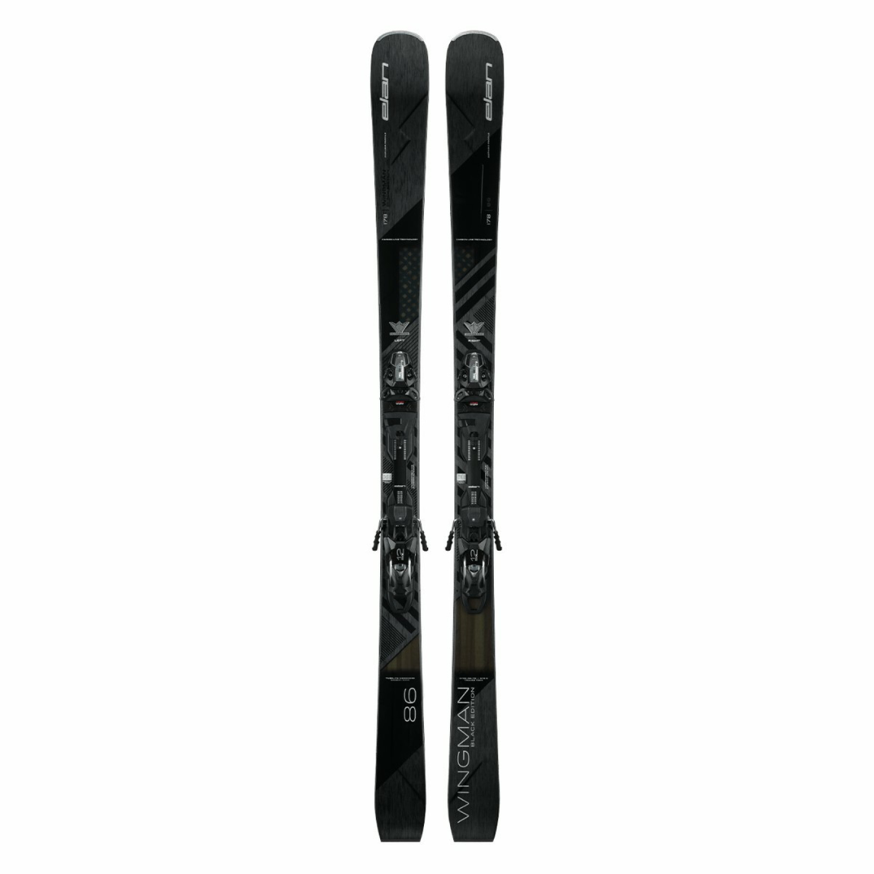 Pack skis avec fixation Wingman 86 FX EMX 12.0 avec fixations Elan