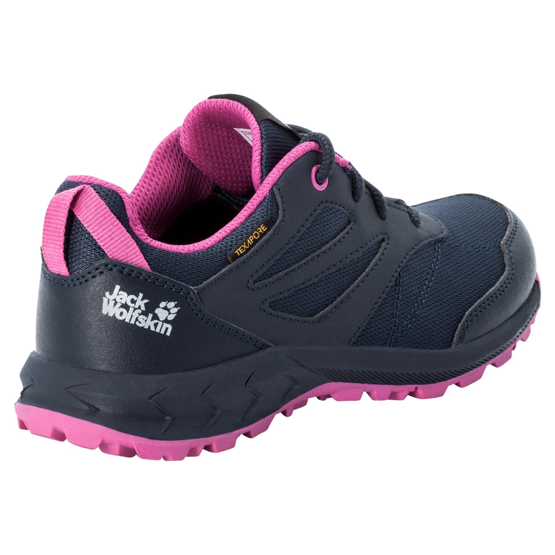 Chaussures enfant Jack Wolfskin woodland texapore low