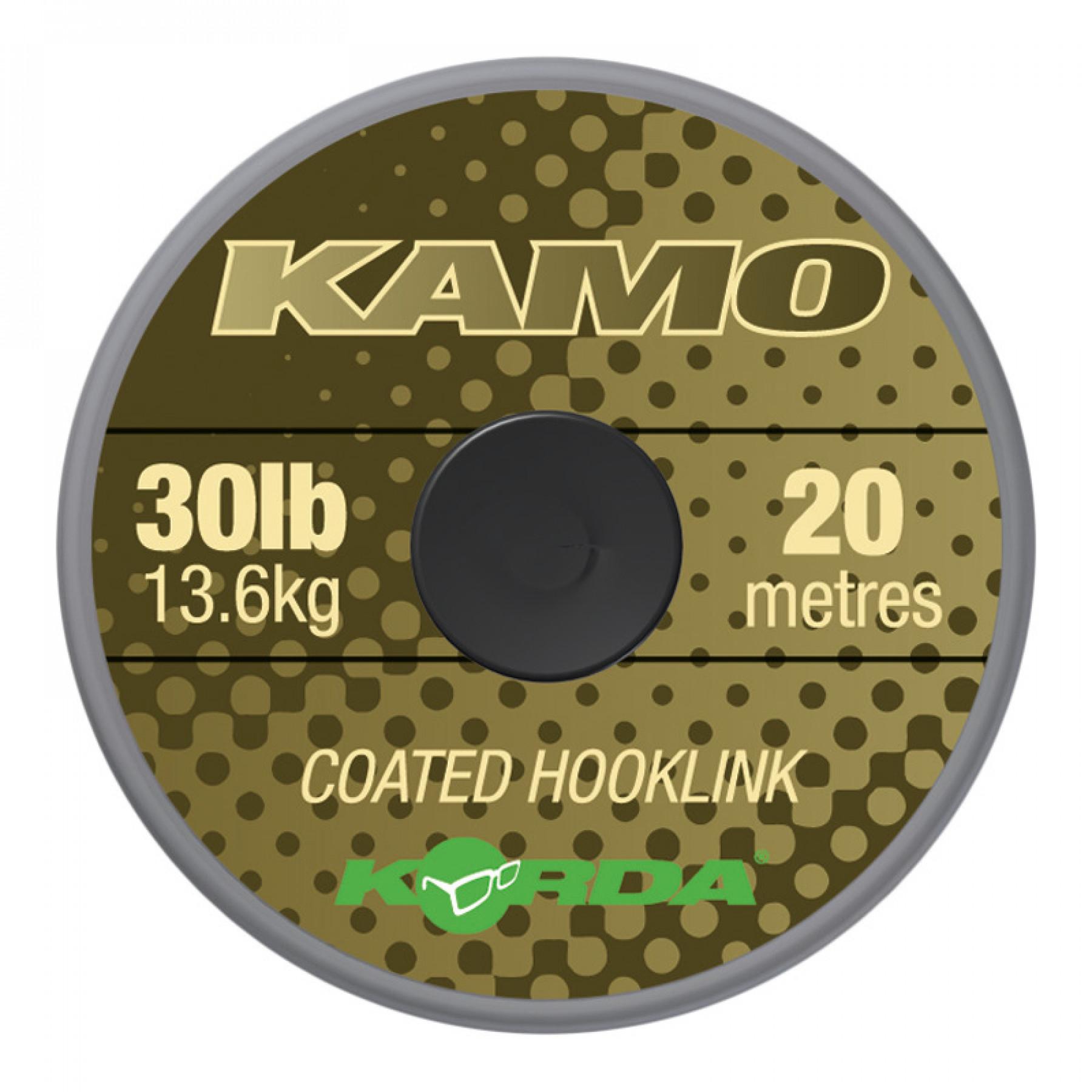 Kamo Korda coated Hooklink 30lb (13.6kg), 20m