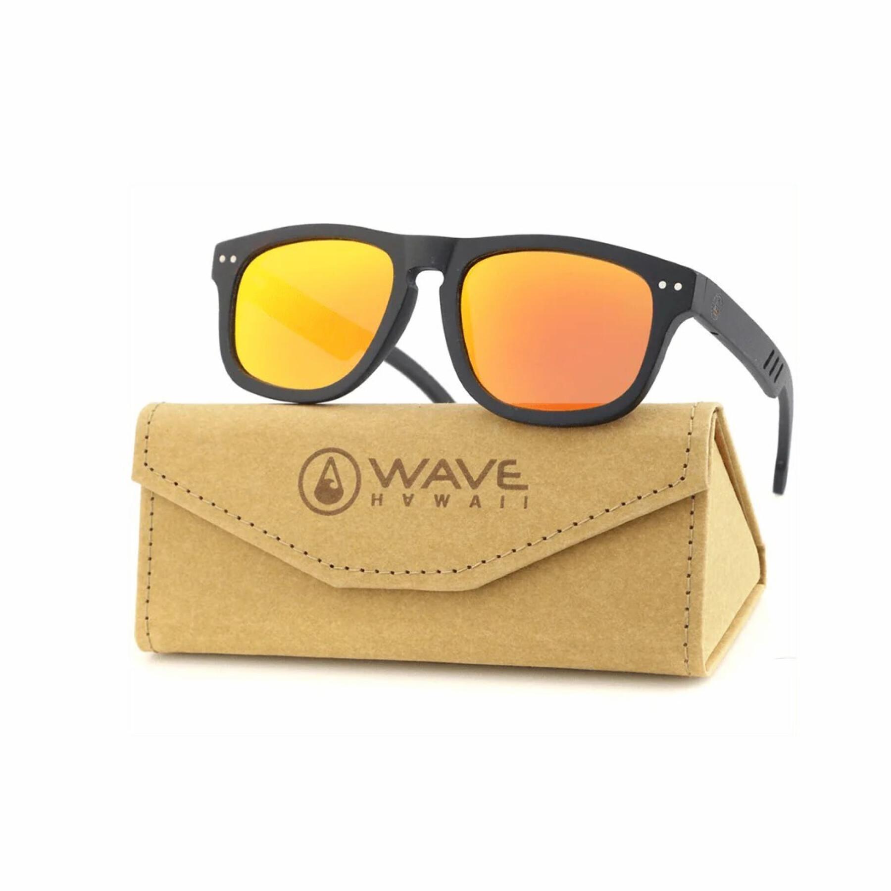 Étui à lunettes de soleil rigide boîte pliante Wave Hawaii Cellulose