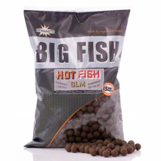 Bouillettes denses Dynamite Baits Hot Fish & Glm 15 mm 1 kg