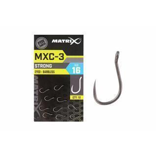 Hameçons sans ardillon Matrix MXC-3 Eyed (PTFE) x10