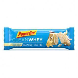 Lot de 18 barres PowerBar Clean Whey - Vanilla Coconut Crunch