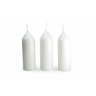 3 Bougies blanches paraffine pour original lantern 9 heurs chacune Uco