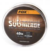 Fil tressé Fox Submerge Dark Camo 25lb/0.16mm 600m