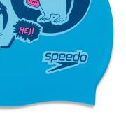 Bonnet de bain imprimé silicone Speedo P6
