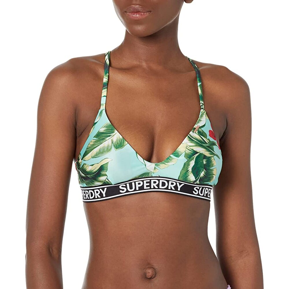 Haut de maillot de bain à logo femme Superdry Vintage Surf